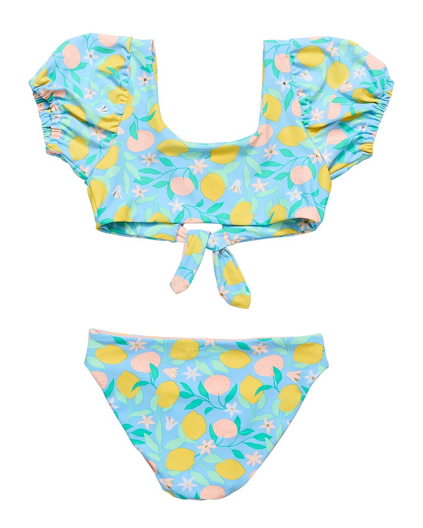 Snapper Rock Lemon Drops Knot Front Bikini