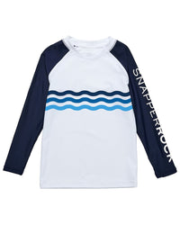 Snapper Rock Wave Stripe Rash Top