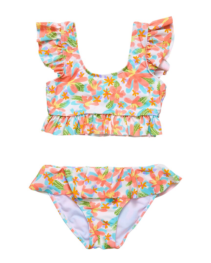 Snapper Rock Hawaiian Luau Sustainable Frilled Bikini