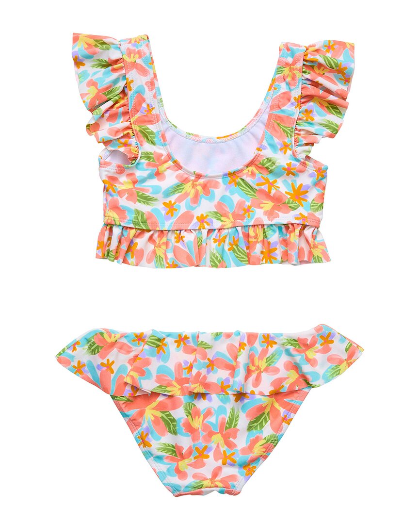 Snapper Rock Hawaiian Luau Sustainable Frilled Bikini