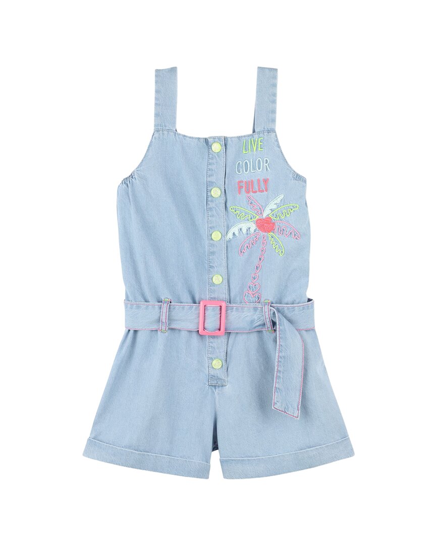 Billieblush Denim Embroidered One-Piece