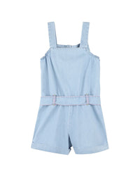 Billieblush Denim Embroidered One-Piece