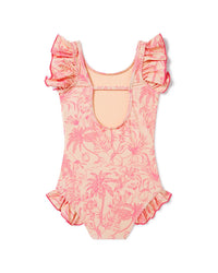 Boardies® Peach Please Ruffles Swimsuit