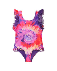 Boardies® Bright Tie Dye (Ruffles) Swimsuit