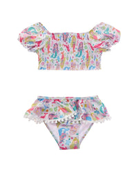 Flap Happy 2Pc Mermaid Bliss Top And Bikini Bottom Set
