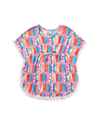 Flap Happy Pink Beach Boards Rash Guard Top