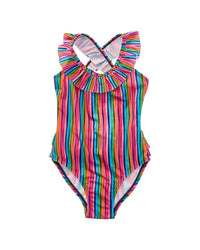 Flap Happy One Piece Wacky Ribbons Swimsuit