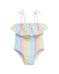 Little Me Multi Stripe Swimsuit