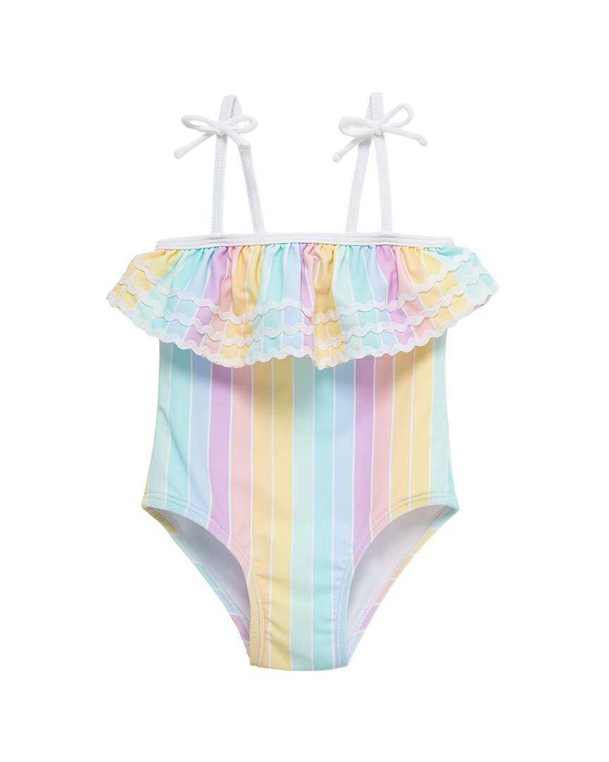 Little Me Multi Stripe Swimsuit
