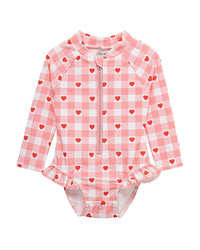 Little Me Heart One-Piece Rashguard