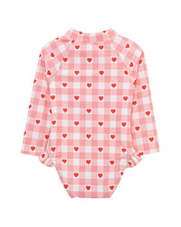 Little Me Heart One-Piece Rashguard