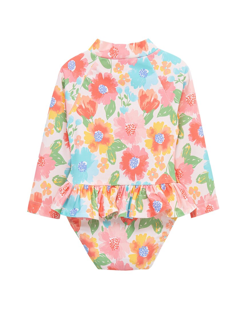Little Me Multi Floral One-Piece Rashguard