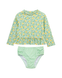 Little Me 2Pc Lemon Rashguard