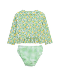 Little Me 2Pc Lemon Rashguard