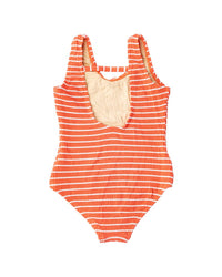 Shade Critters Stripe Girls Crinkle One Piece Swimsuit