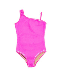 Shade Critters One-Shoulder Flip Sequin Swimsuit