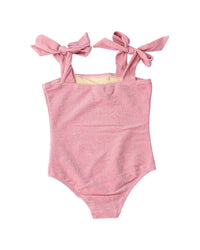 Shade Critters Coral Girls Shimmer Flower One Piece Swimsuit