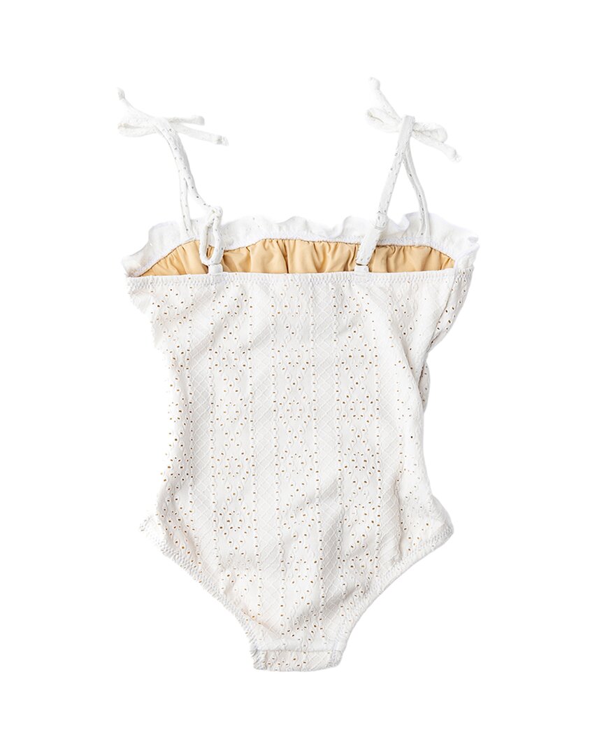 Shade Critters Eyelet Girls Smocked One Piece Swimsuit