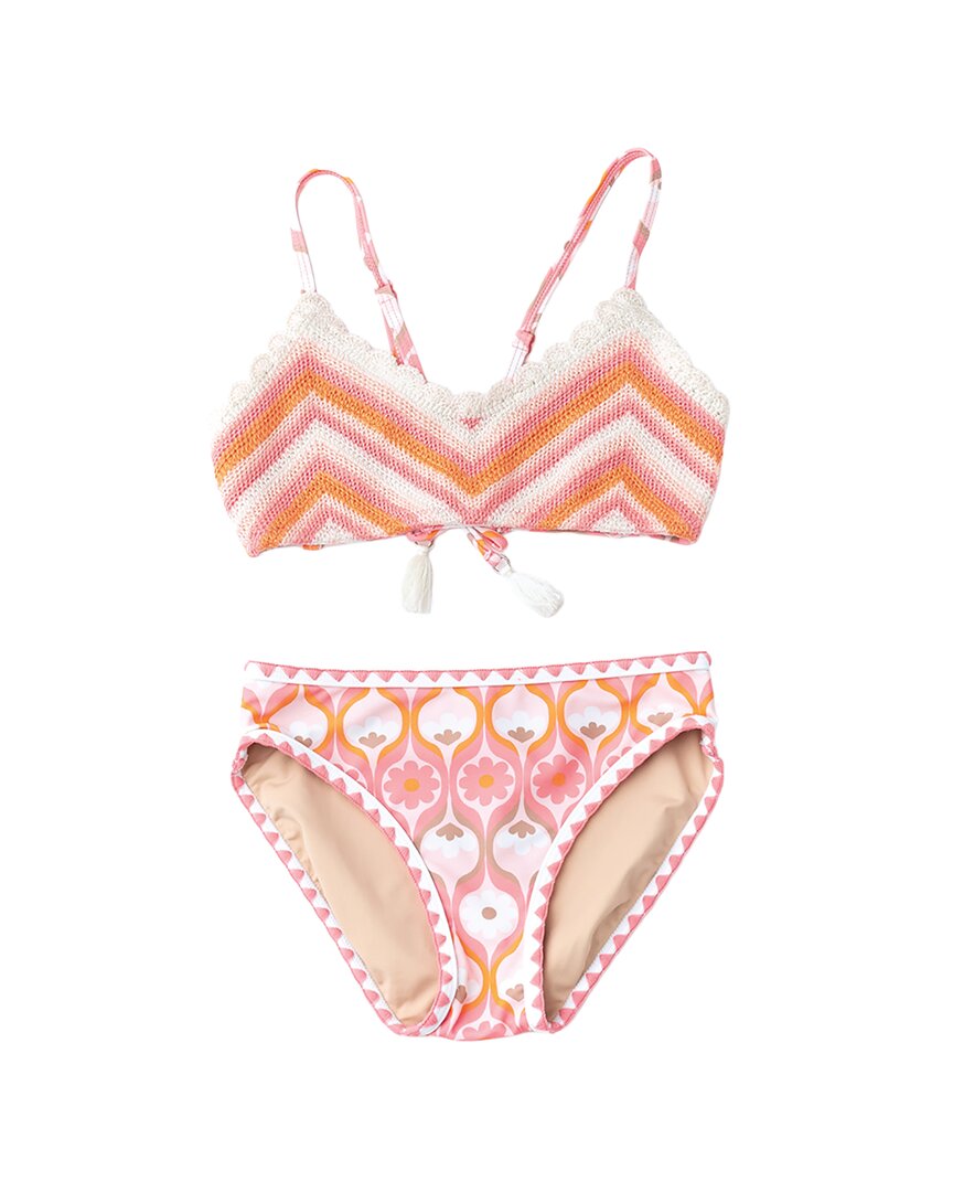 Shade Critters Summer Sorbet Girls Crochet Tie Back Swimsuit