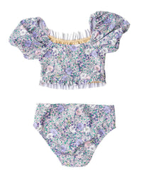 Shade Critters Flower Power Girls Smocked Swimsuit