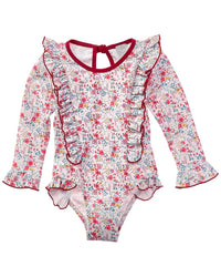 Pepa London Pepa London Louisa Floral Ruffle Trim One-Piece