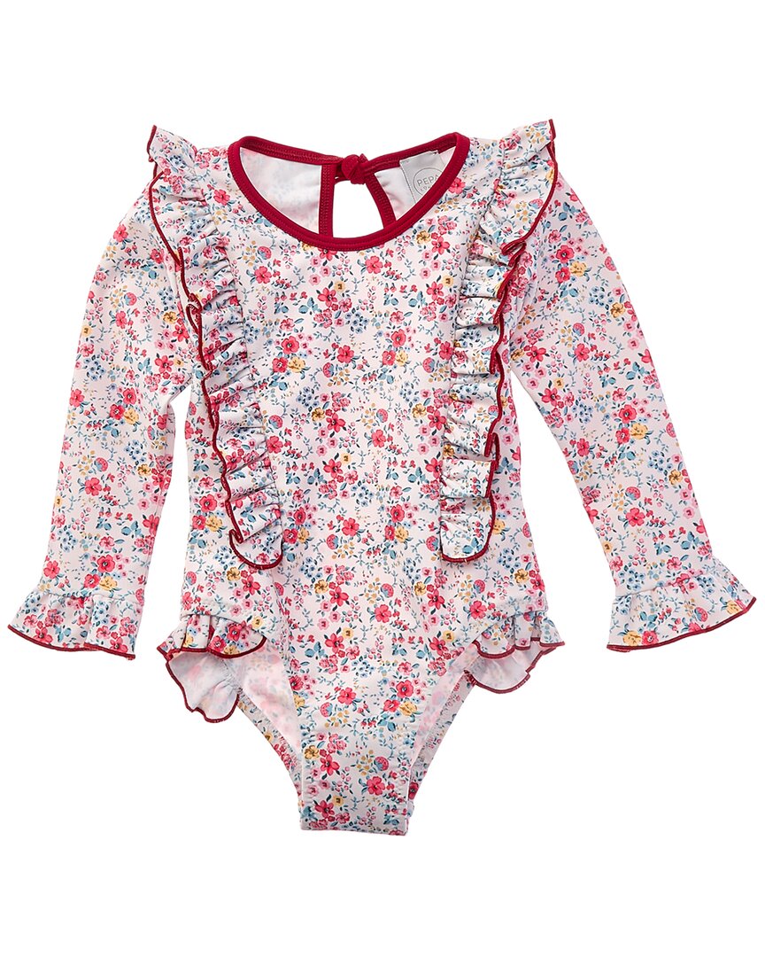 Pepa London Pepa London Louisa Floral Ruffle Trim One-Piece