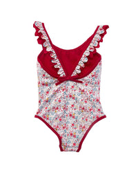 Pepa London Pepa London Louisa Floral Ruffle Trim One-Piece