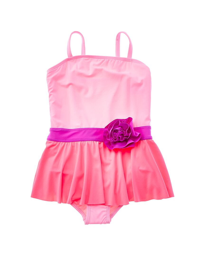 Beach Lingo Rosette Skirted One-Piece