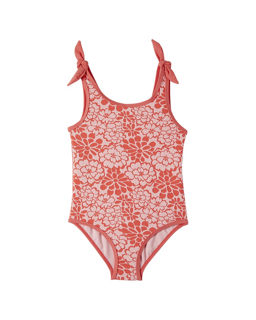 Kensie 2-Tone Floral Swimsuit