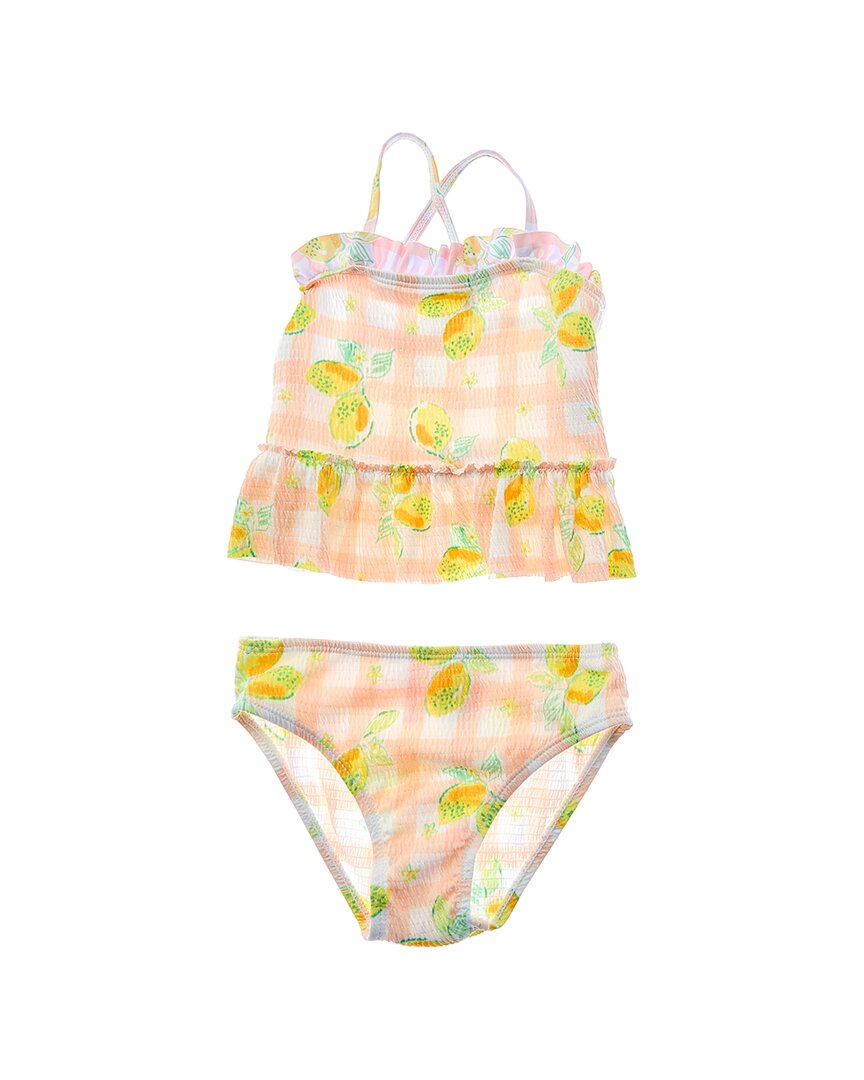 Wippette Girls  2Pc Tankini Swim Set, 18M, Orange
