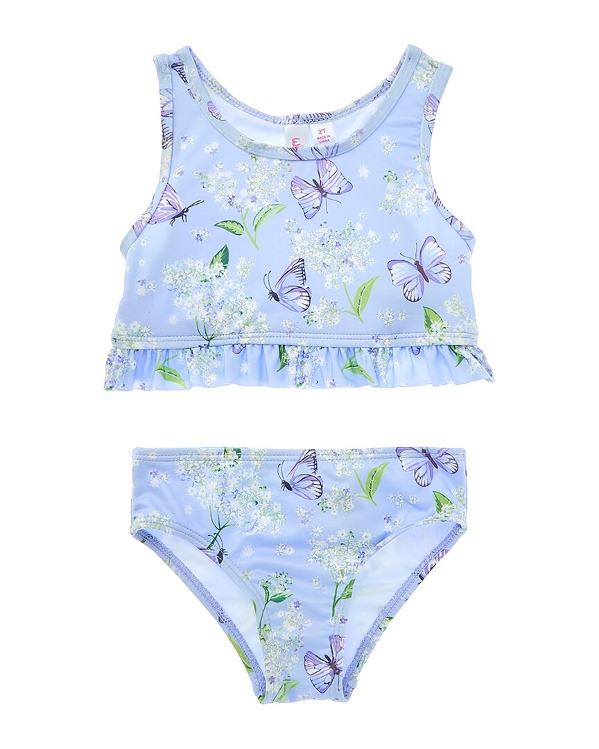 Wippette Girls  2Pc Tankini Swim Set, 24M, Blue