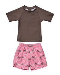 Snapper Rock Palm Paradise Sustainable Baby Swim Set