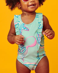 Tea Collection One-Piece Ruffle Swimsuit