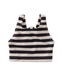 Tea Collection Cross Back Tankini Top Black