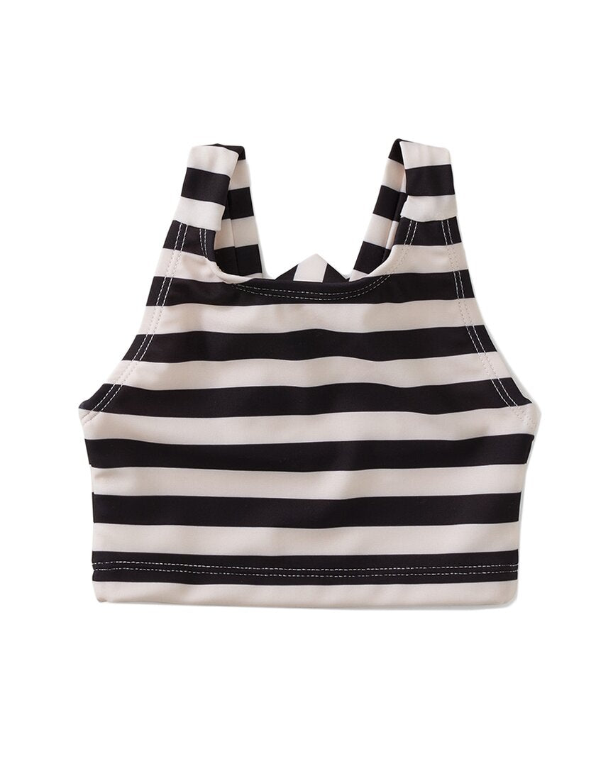 Tea Collection Cross Back Tankini Top Black