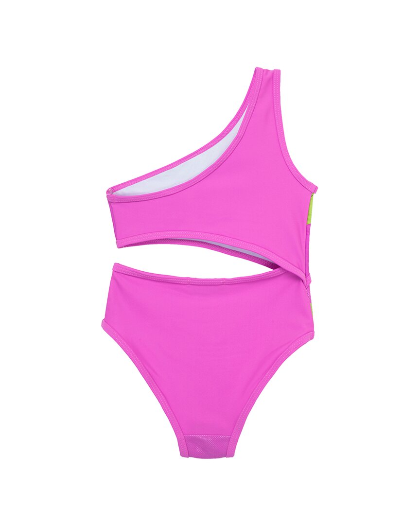 Peek Kids Rainbow Sequin One-Shoulder Swimsuit