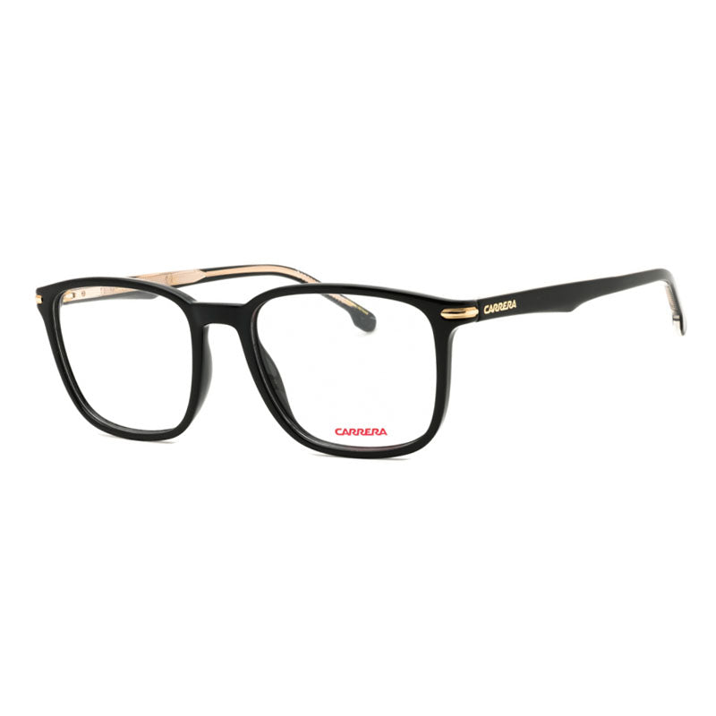 Carrera Carrera Eyeglasses Square Full Rim, Black Frame and Clear Demo Lenses Lens CARRERA292/US080700