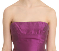 Ermanno Scervino Pink Halter Backless Midi Plain Women's Dress