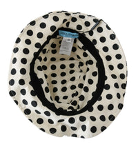 Dolce & Gabbana Dolce & Gabbana White 100% Cotton Polka Dot Design Trilby Women's Hat