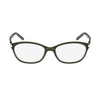 Chloe Eyeglasses Rectangle Full Rim, Khaki Frame and Clear Demo Lens Lens CE2647303