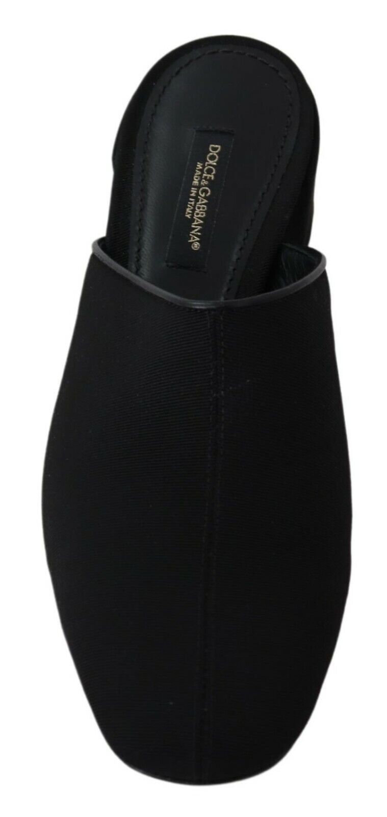 Dolce & Gabbana Dolce & Gabbana Black Grosgrain Slides Sandals Women Women's Shoes