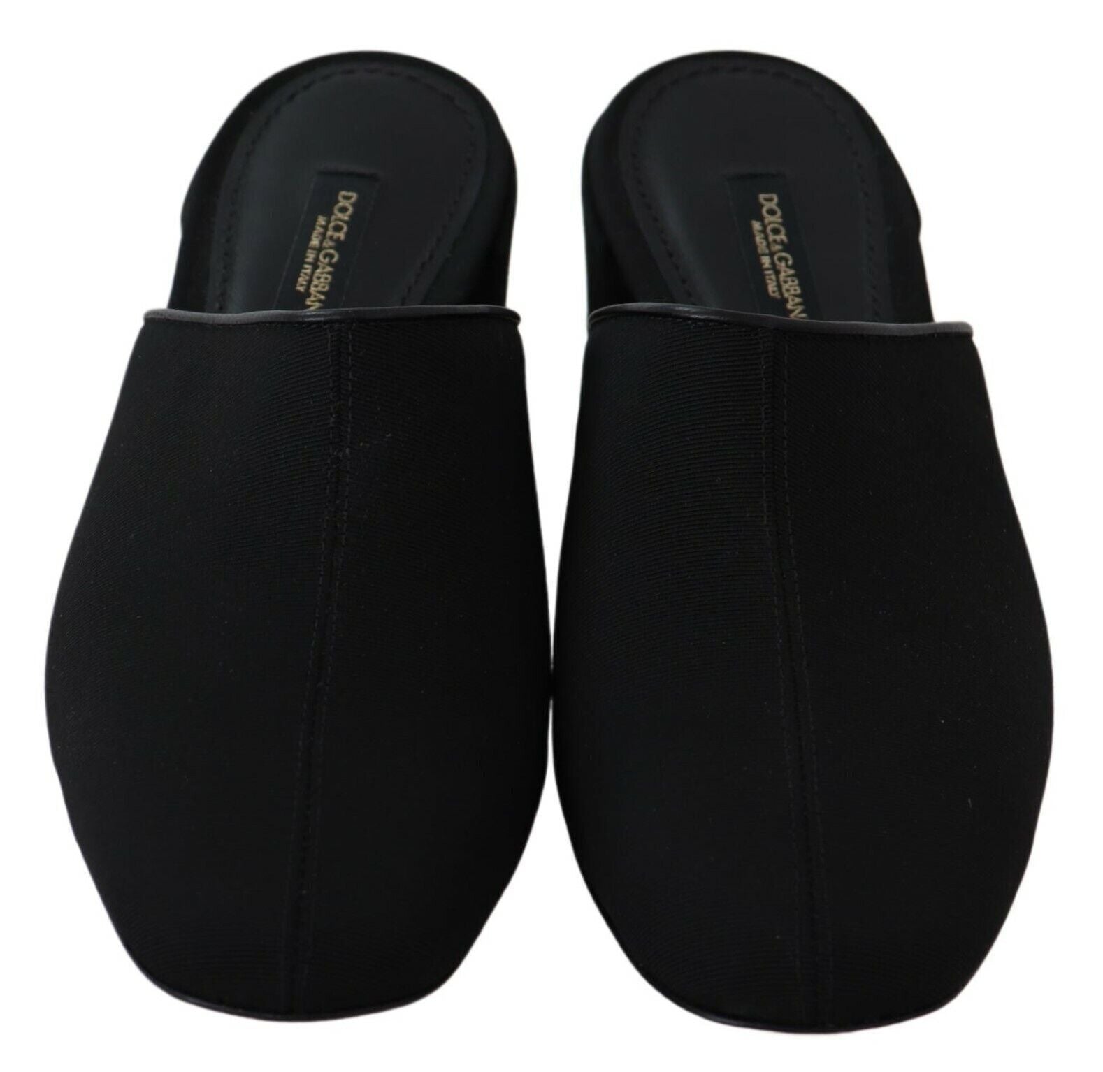 Dolce & Gabbana Dolce & Gabbana Black Grosgrain Slides Sandals Women Women's Shoes