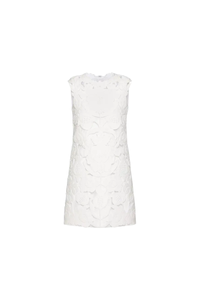 Valentino Garavani Valentino Garavani Double Splittable Gabardine Short Dress Bianco 4B0Va7W575Y_0Bo
