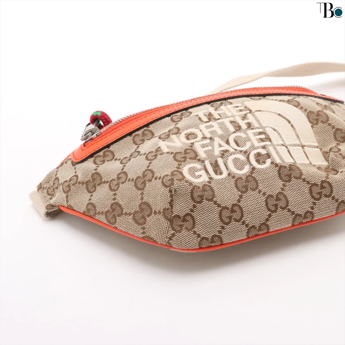 Gucci Ophidia Zip Belt Bag Gg Velvet Beige Canvas Clutche & Pouche Bag (Pre-Loved)