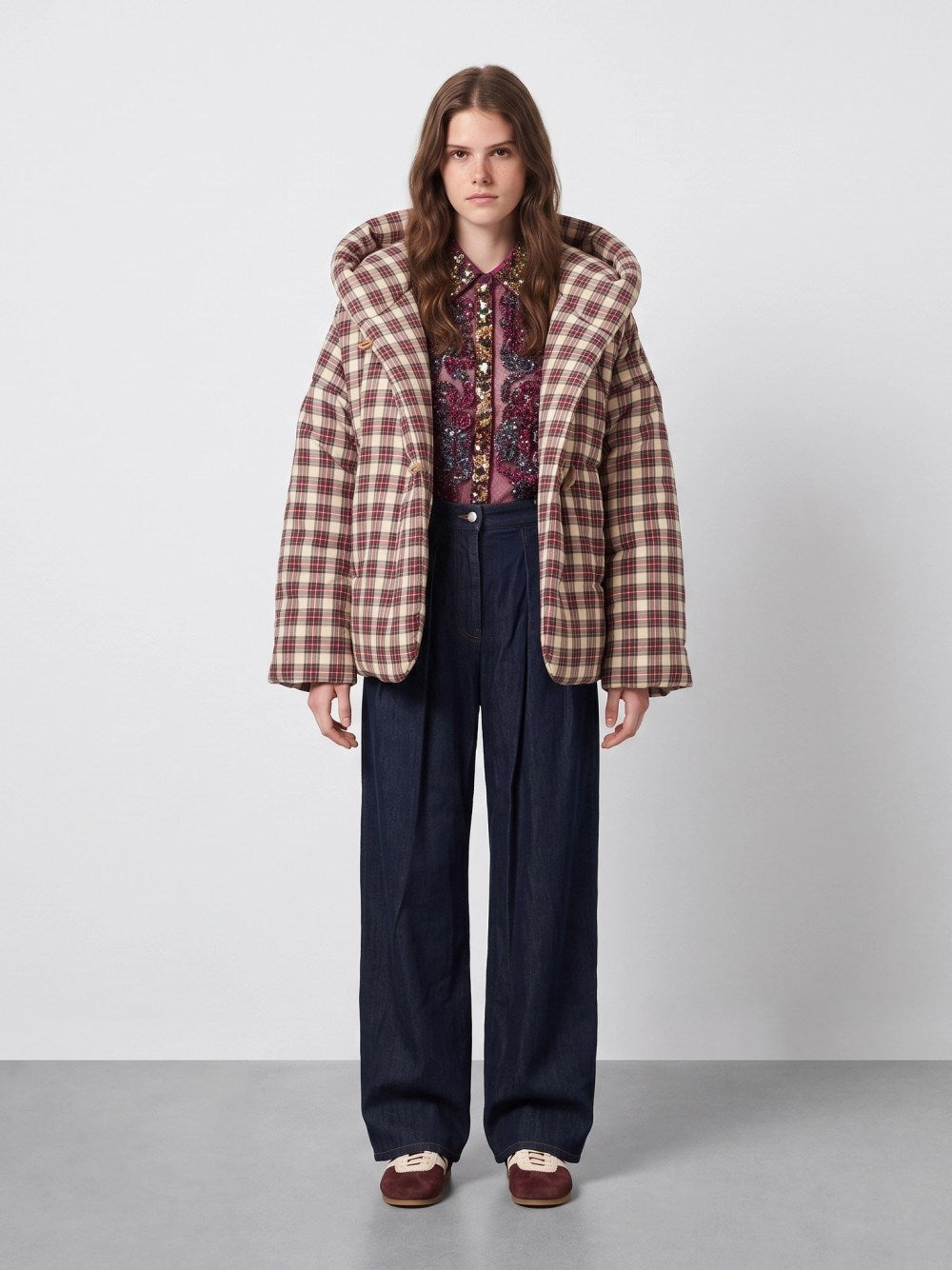 Dries Van Noten Women Sequin-Embellished Ruffled Shirt