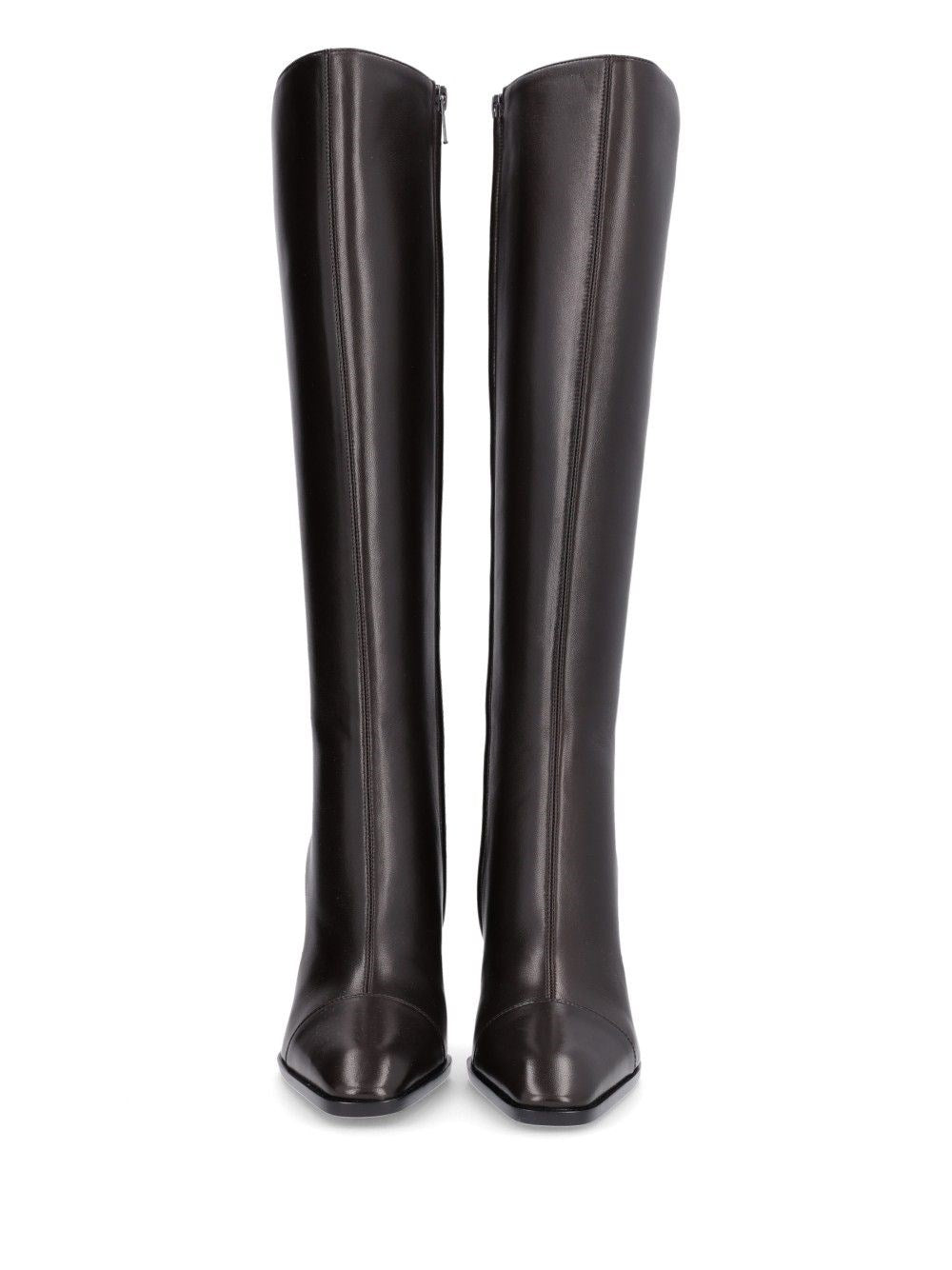 Saint Laurent Women Venetia Boots In Smooth Leather