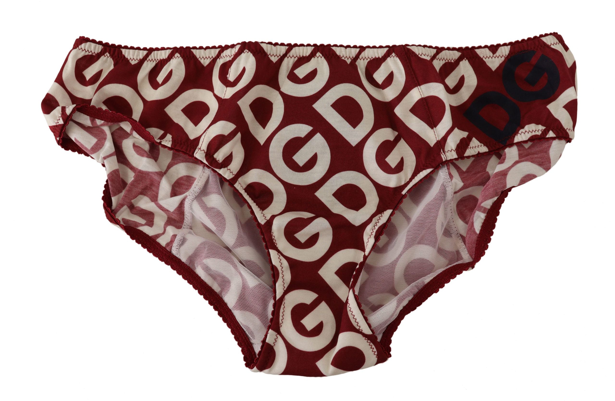 Dolce & Gabbana Multicolor DG Logo Print Slip Bottom Women's Underwear