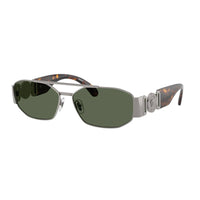 Versace Versace Sunglasses Rectangle Full Rim, Gunmetal Frame and Dark Grey Lens VE2287100171