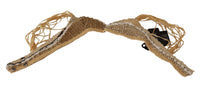 Dolce & Gabbana Beige Straw Raffia Woven Crochet Cover Up Women's Top