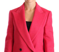 Dolce & Gabbana Dolce & Gabbana Pink Double Breasted Trenchcoat Women's Jacket